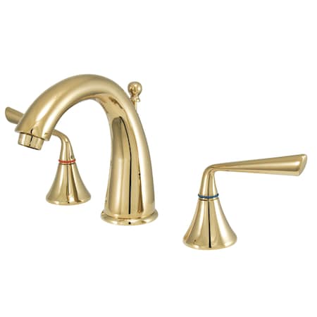 Silver Sage KS2972ZL 8-Inch Widespread Bathroom Faucet with Brass Pop-Up KS2972ZL